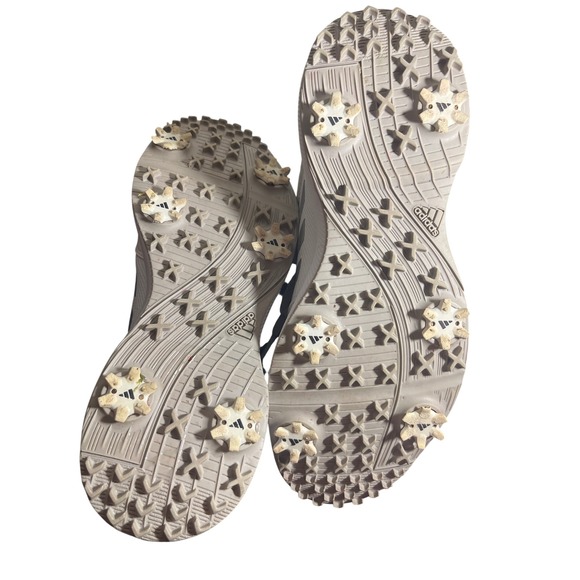 Adidas Tech Response 2.0 Golf Shoes Mens 10 White Grey Spiked FW2221 - Picture 6 of 8